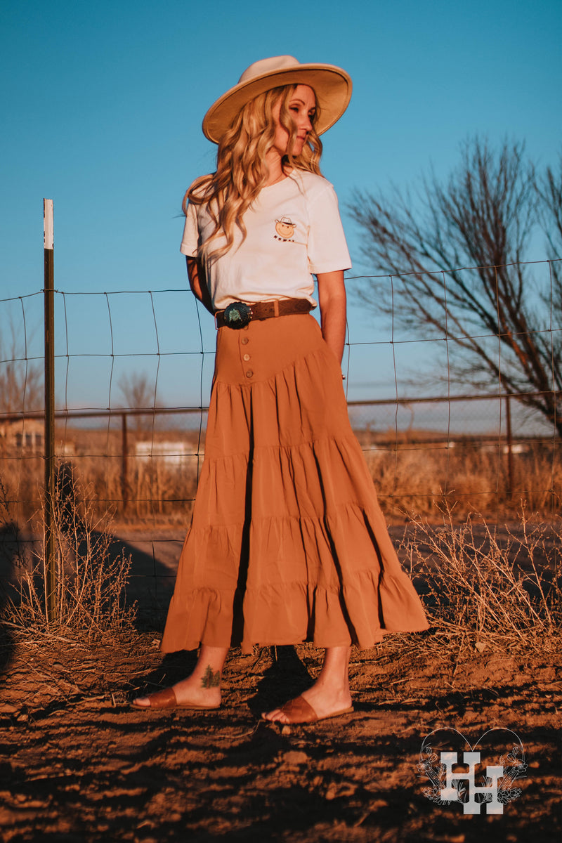Clay Maxi Skirt Large