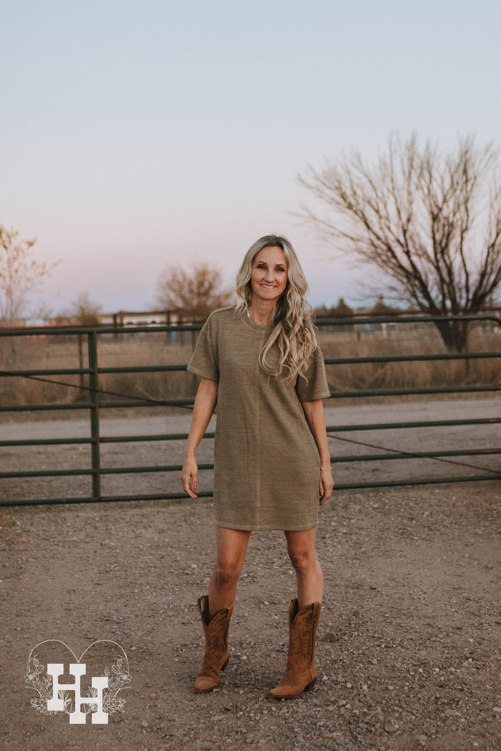 olive green t shirt dress Modern Citizen Women's Fallon Organic Cotton T-Shirt Wrap - shirt silhouette with a chest pocket for a subtle detail Soft Tee Midi Dress -